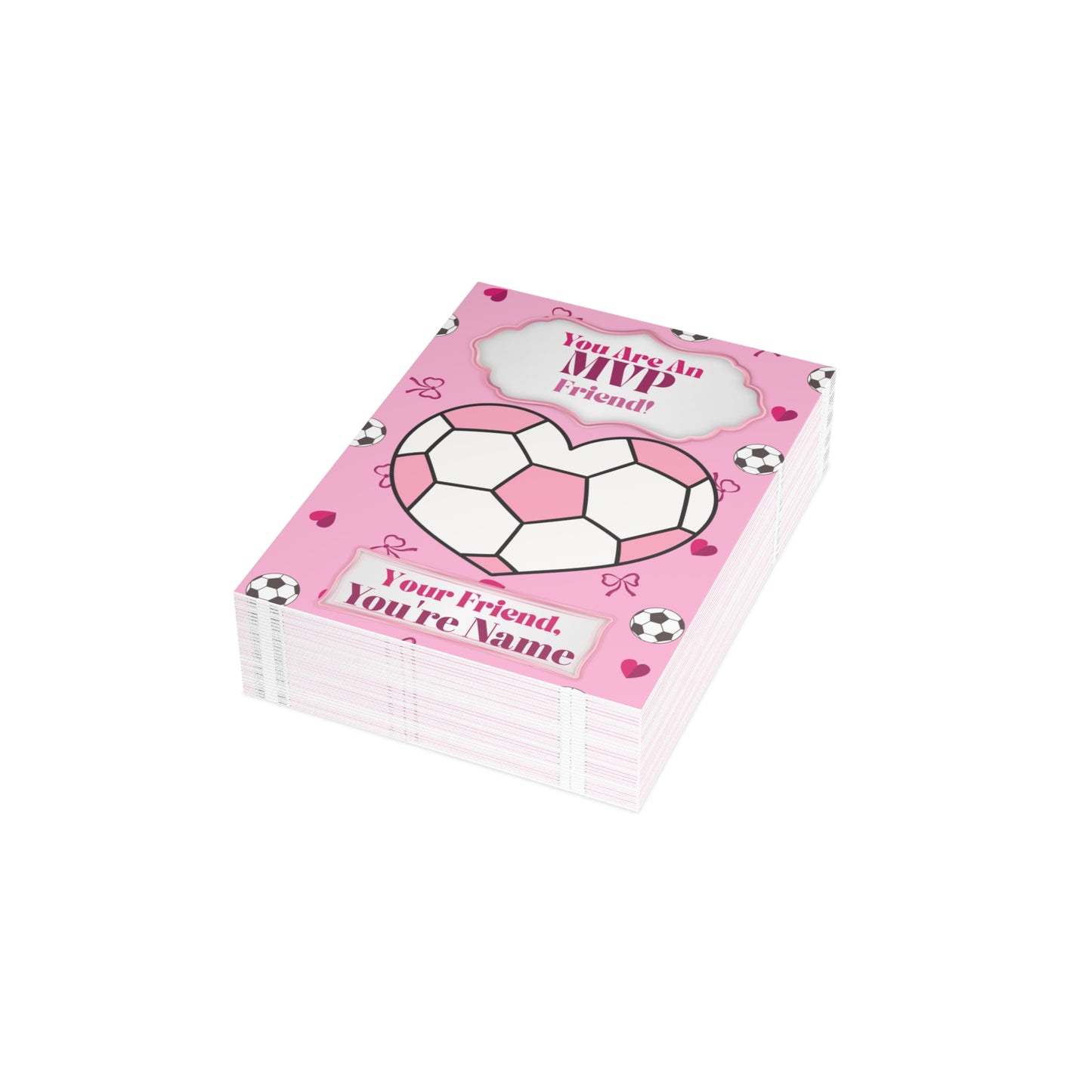 MVP Friend Soccer Valentines | Valentines Day Cards for Kids | Soccer Team Valentines with Envelopes